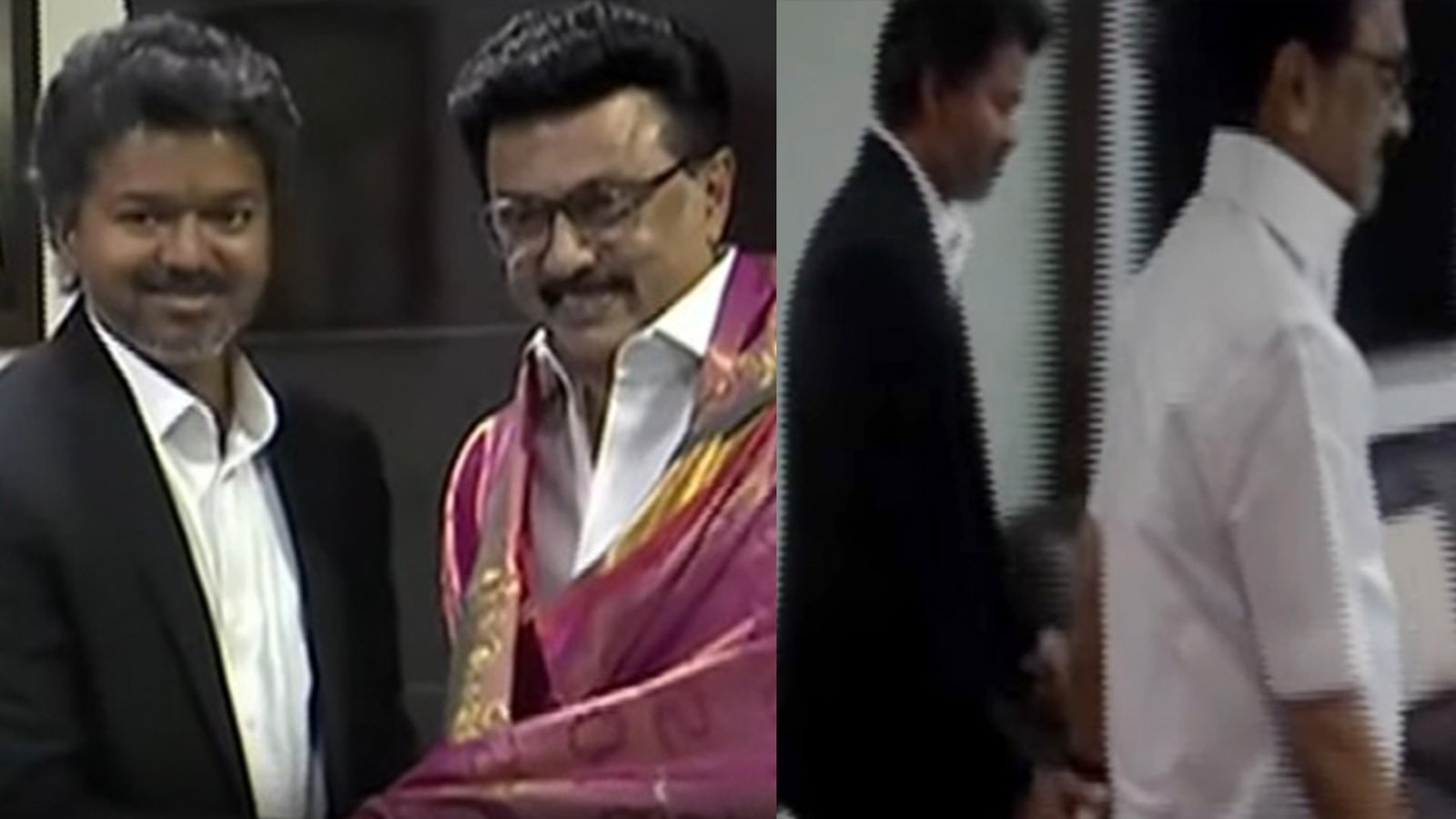 நெகிழ்ச்சித் தருணம்: முதலமைச்சர் விஜய்யின் கையைப் பிடித்து வீட்டிற்குள் அழைத்துச் சென்ற மு.க.ஸ்டாலின்!