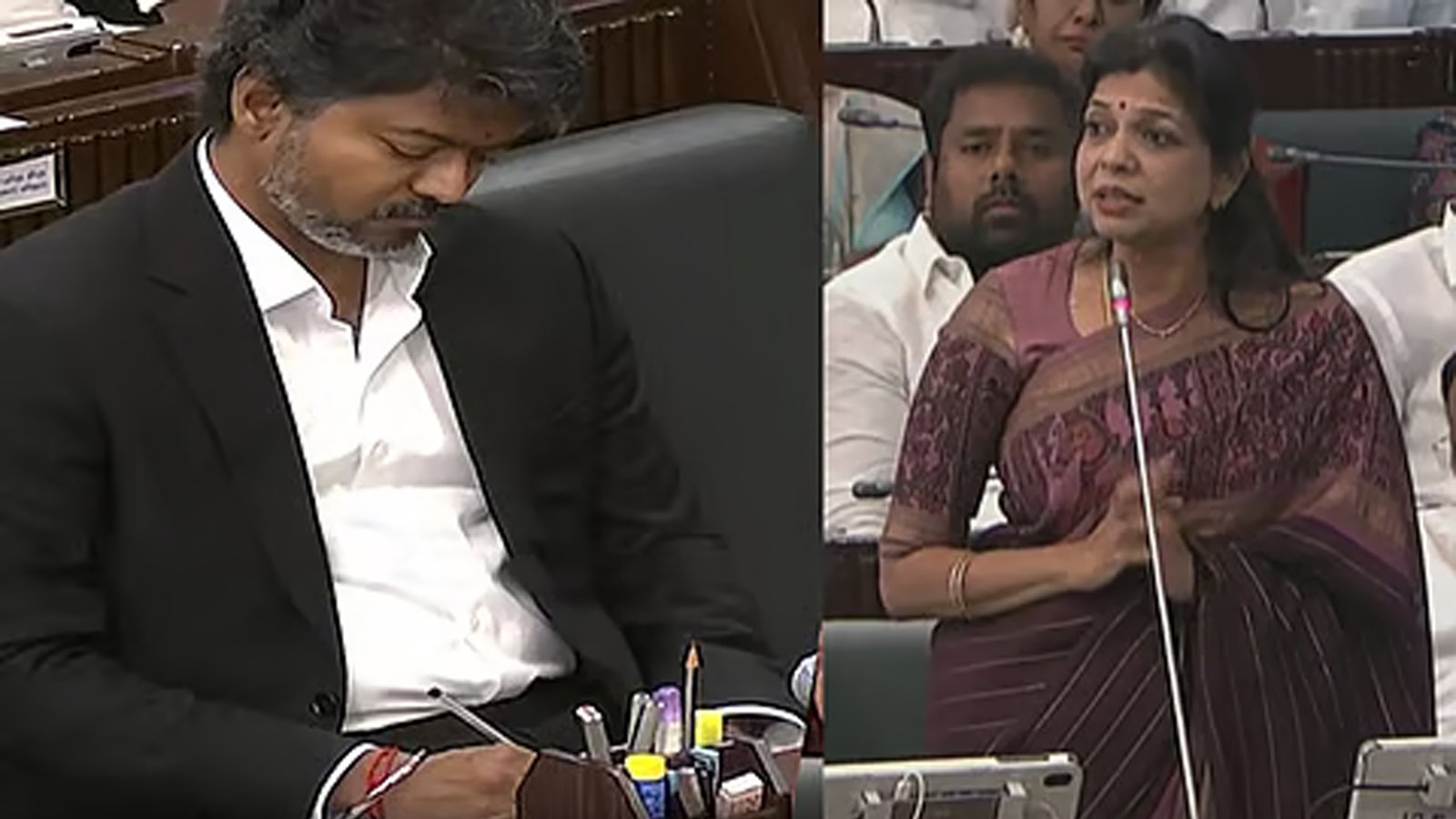 சட்டமன்றத்தில் சௌமியா அன்புமணி பேச்சு: உடனடியாகக் குறிப்பெடுத்துக் கொண்ட முதலமைச்சர் விஜய்! - வைரலாகும் வீடியோ!