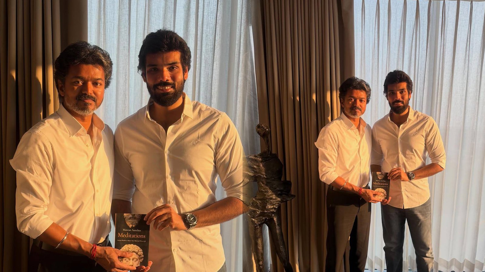 குடும்பத்துடன் சென்று முதலமைச்சர் விஜய்க்கு வாழ்த்து தெரிவித்த நடிகர் சிபி சத்யராஜ்! வைரலாகும் எக்ஸ் பதிவு!