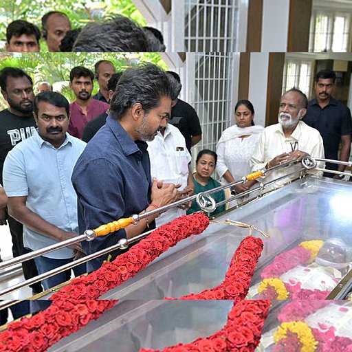 திரையுலகின் கண்ணீர் அஞ்சலி: 'இயக்குநர் இமயம்' பாரதிராஜாவுக்குப் திரையுலகினர் மரியாதை!